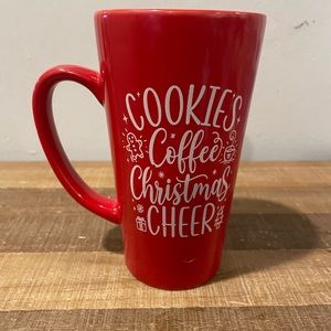 Cookies Coffee Christmas Cheer Mug, Never Used 6” Tall Red Cup.